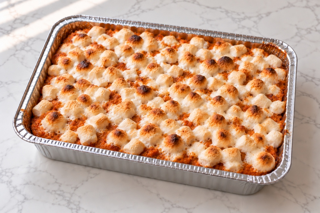 Sweet potato with marshmallows